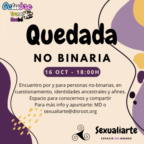 Cartel de la quedada enebé