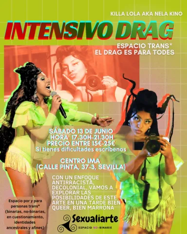 Cartel del taller de drag