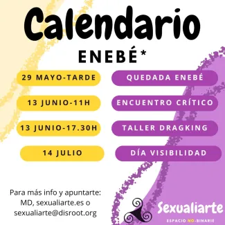 Cartel calendario enebé