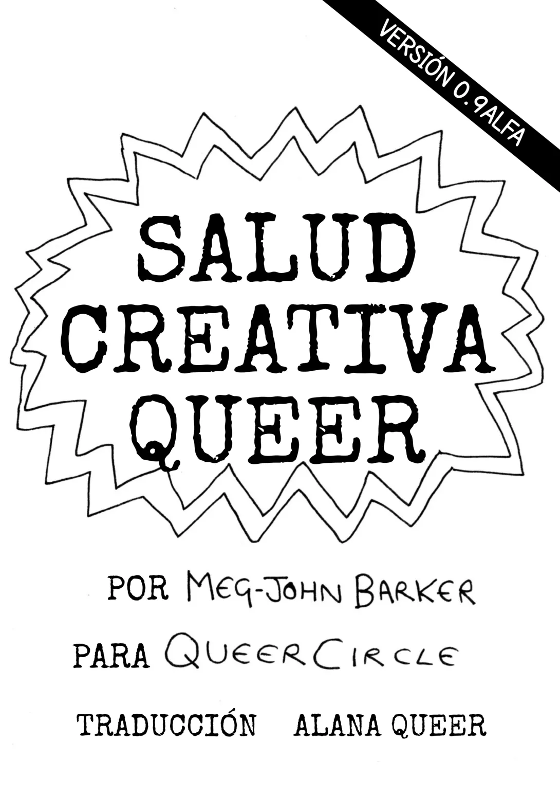 Portada de la traducción del zine