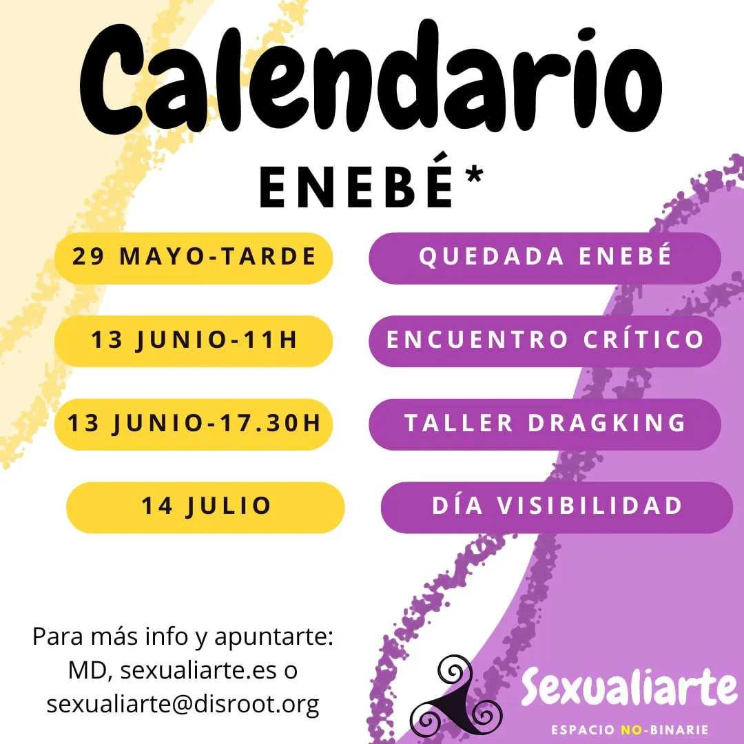 Cartel calendario enebé