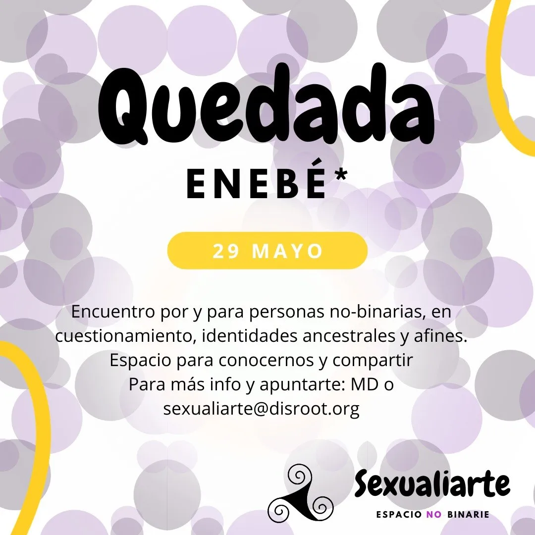 Cartel quedada enebé 29M