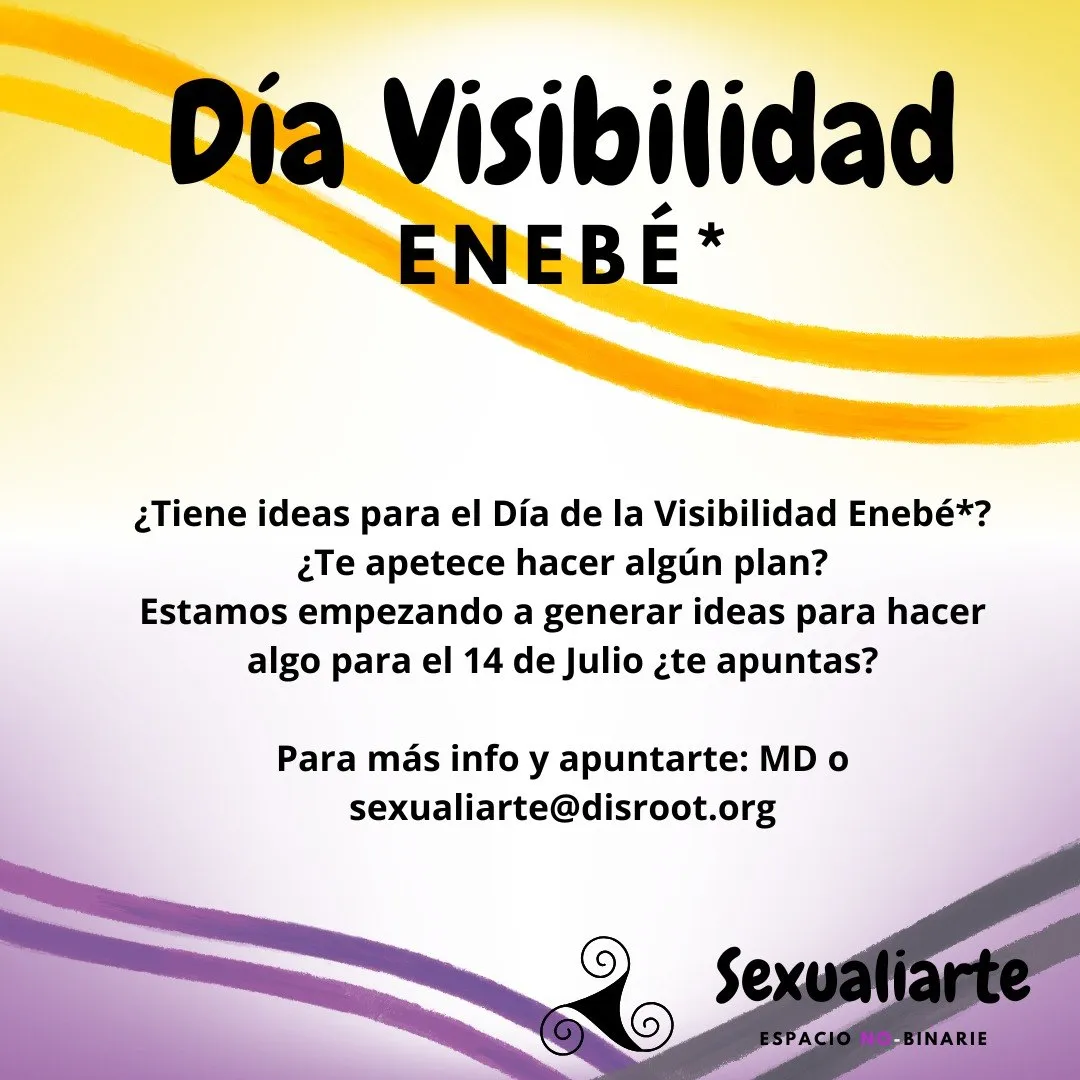 Cartel día visibilidad enebé