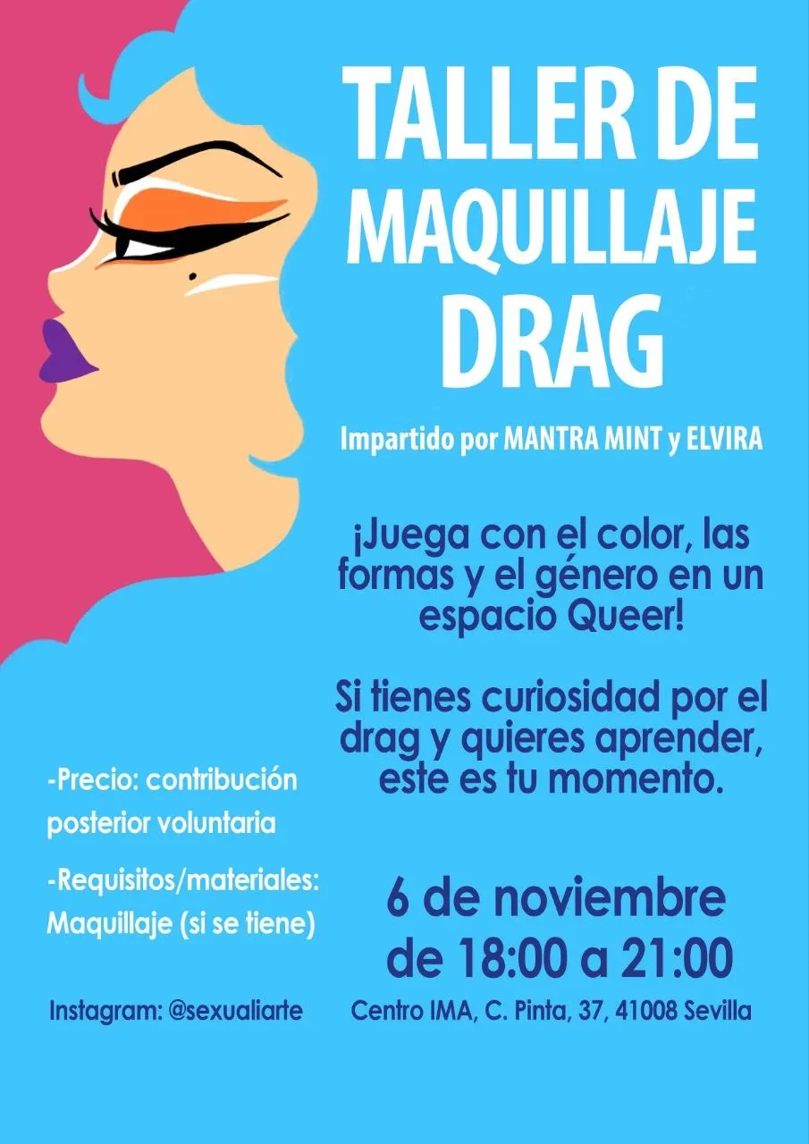 Cartel del taller de drag